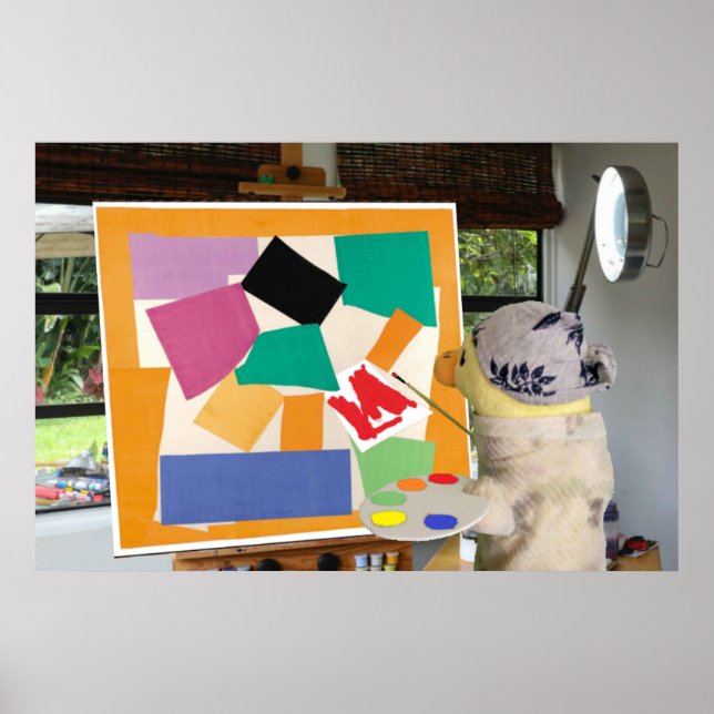 Póster Matisse el caracol con aceites por Danny Duck (Frente)