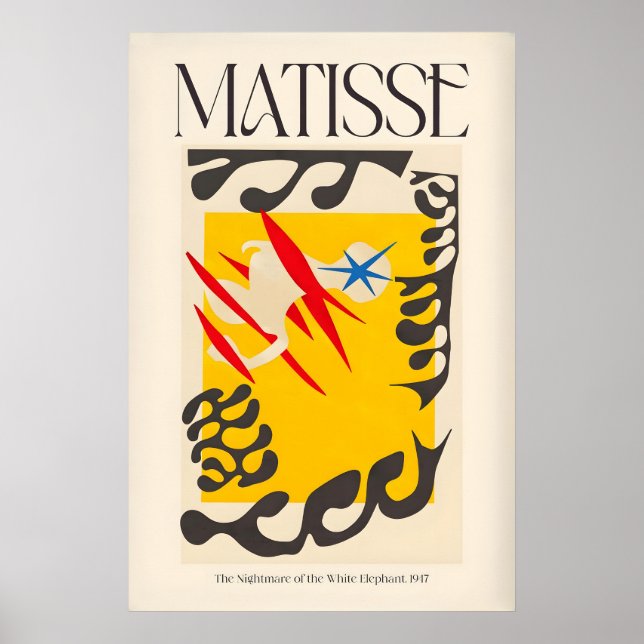 Póster Matisse Pesadilla del Elefante Blanco947 (Frente)