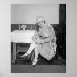 Póster Matraz oculto en Garter, 1926. Foto de cosecha de