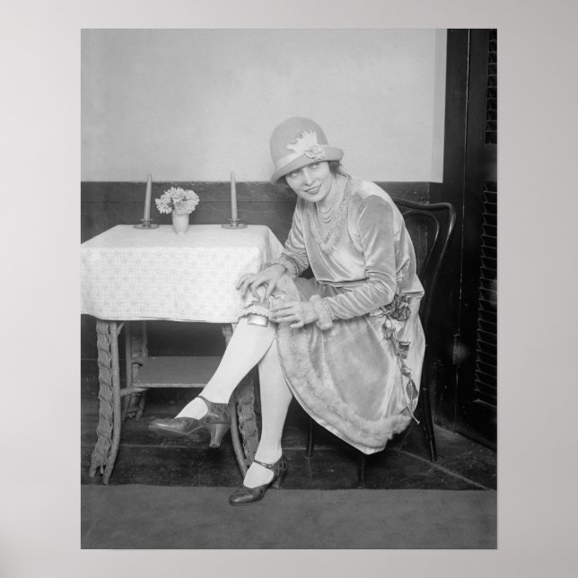 Póster Matraz oculto en Garter, 1926. Foto de cosecha de  (Frente)