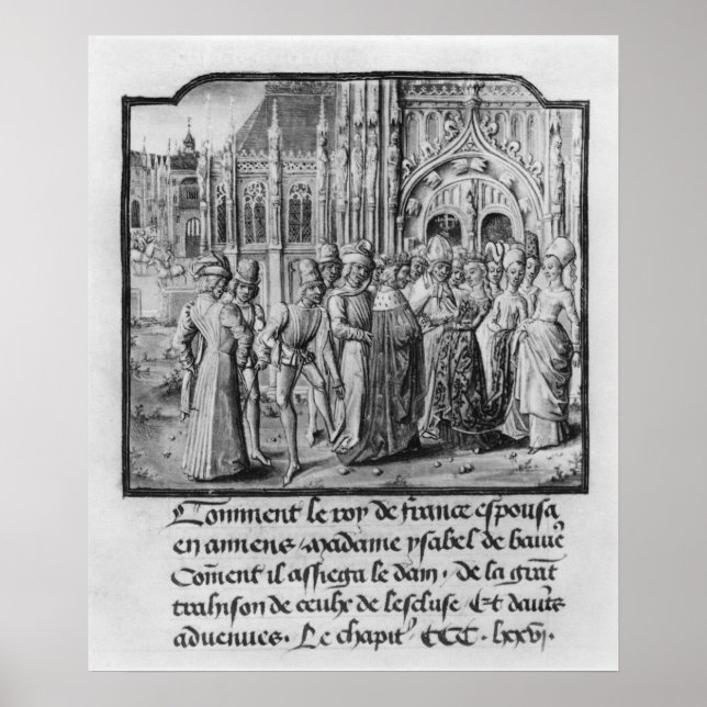 Póster Matrimonio de Carlos VI Rey de Francia (Frente)