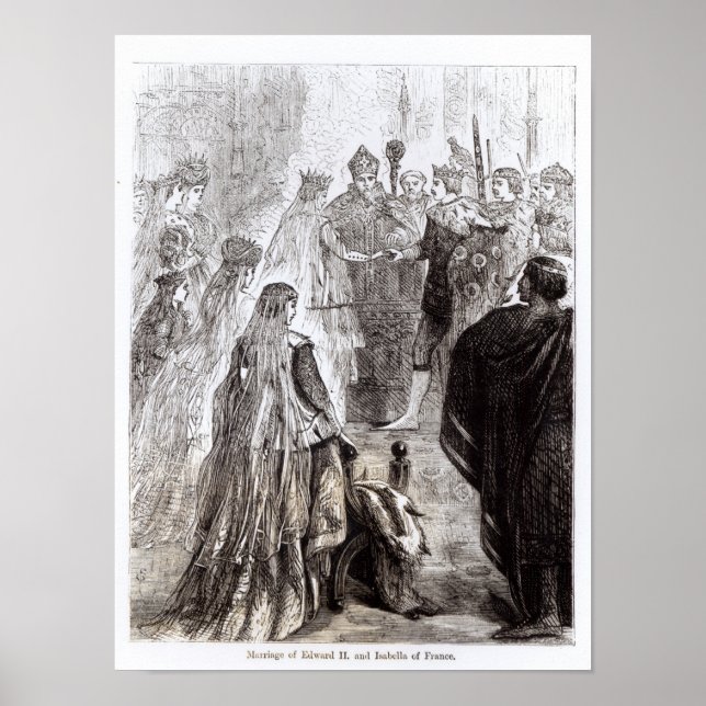 Póster Matrimonio de Eduardo II e Isabel de Francia (Frente)