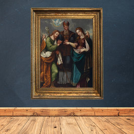 Póster Matrimonio de la Virgen Religiosa Cristiana Boda