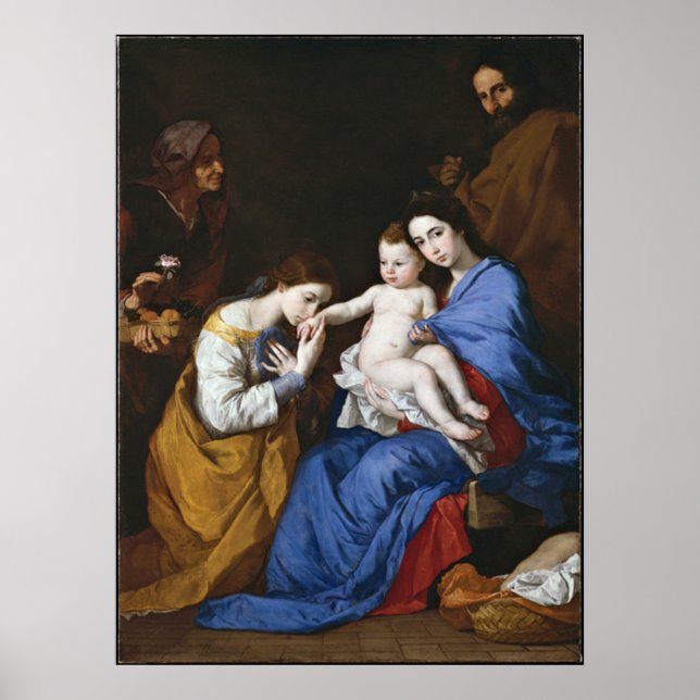 Póster Matrimonio de Santa Catalina por Jusepe de Ribera (Frente)