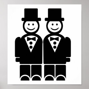 Póster Matrimonio gay