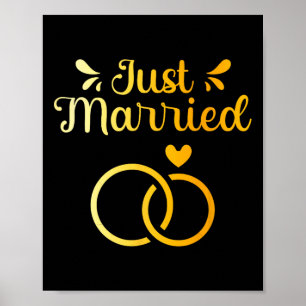 Póster Matrimonio recién casado Boda Groom Esposo de novi
