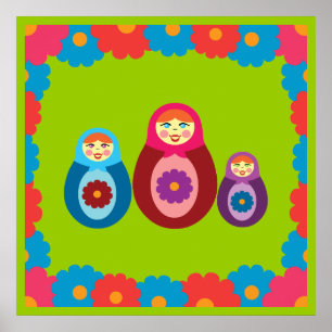 Póster Matryoshka Dolls