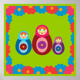 Póster Matryoshka Dolls