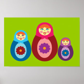 Póster Matryoshka Dolls