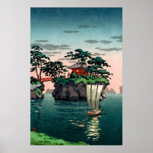 Póster Matsushima por Tsuchiya Koitsu