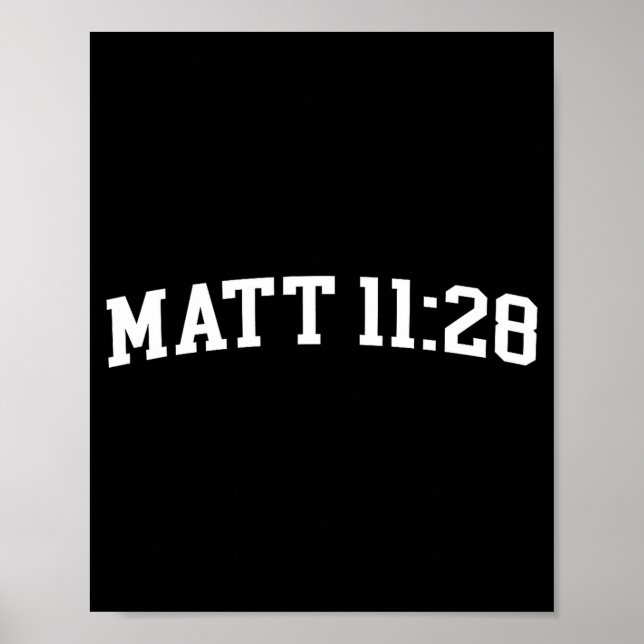 Póster Matt 11_28  (Frente)