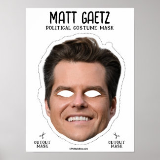 Póster Matt Gaetz Costume Mask