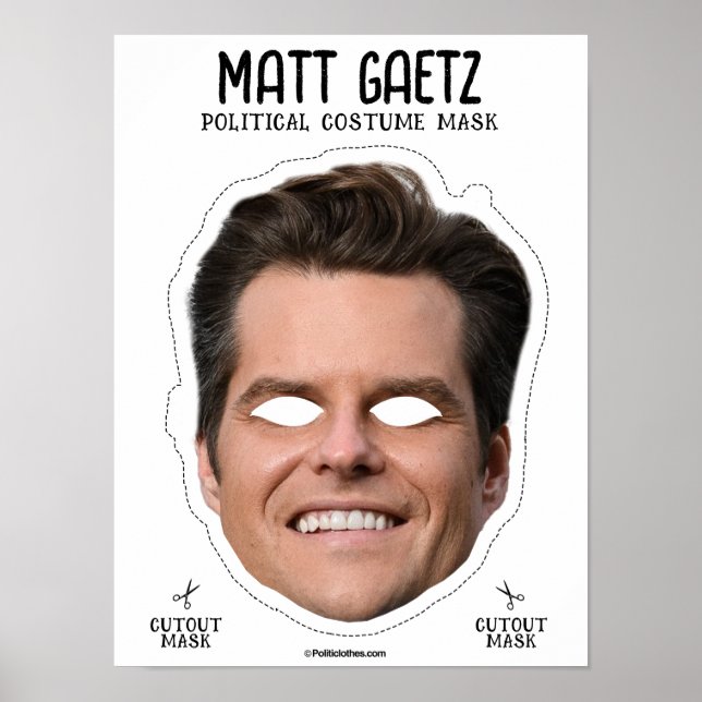 Póster Matt Gaetz Costume Mask (Frente)