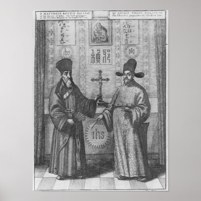 Póster Matteo Ricci y Paulus Li (Frente)
