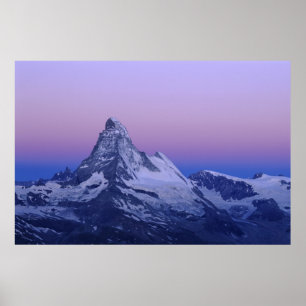 Póster Matterhorn al amanecer, Zermatt, Alpes suizos,