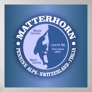 Póster Matterhorn (Alpes)