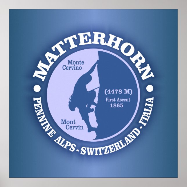 Póster Matterhorn (Alpes) (Frente)