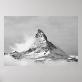 Póster Matterhorn en invierno