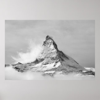 Póster Matterhorn en invierno