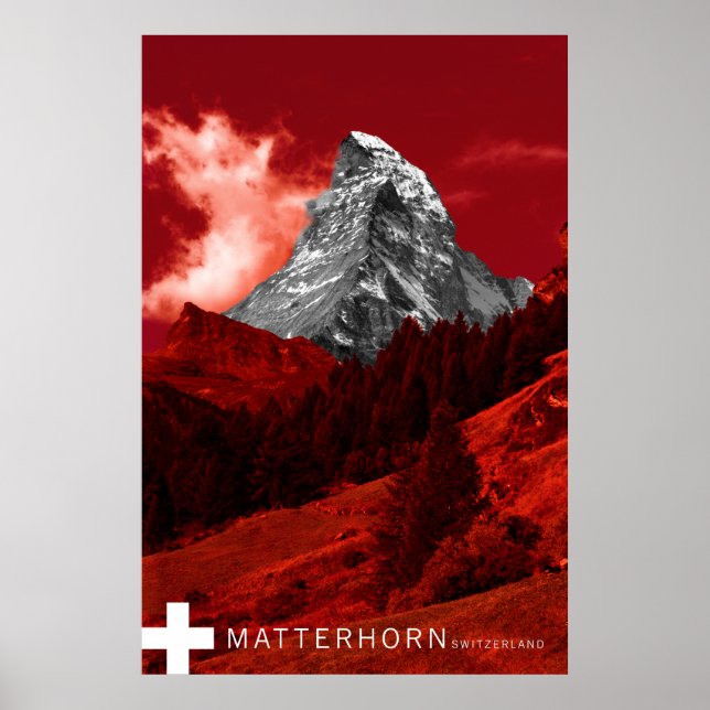 Póster matterhorn suiza (Frente)