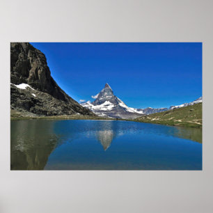 Póster Matterhorn y Riffelsee