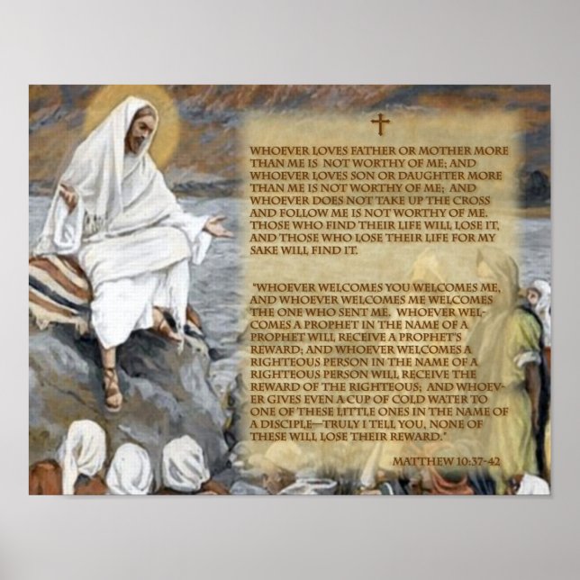 PÓSTER MATTHEW 10 37-42 (Frente)