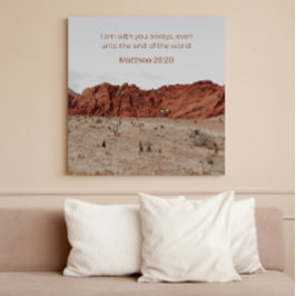 Póster Matthew 28:20 KJV Wall Art –Scripture Poster