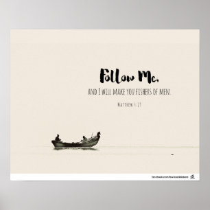 Póster Matthew 4:19 - Fishers of Men