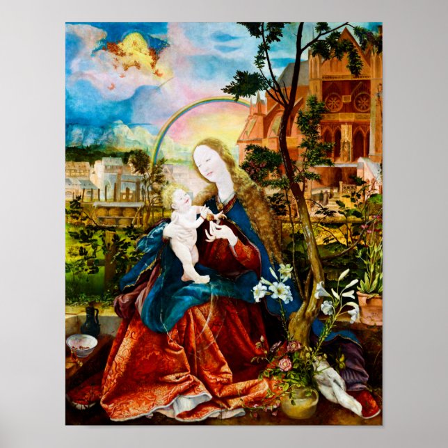 Póster Matthias Grunewald: La Madonna Stuppach (Frente)