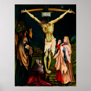 Póster Matthias Grunewald : La pequeña crucifixión