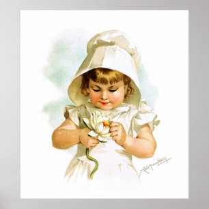 Póster Maud Humphrey: Chica de verano con Lily del Agua