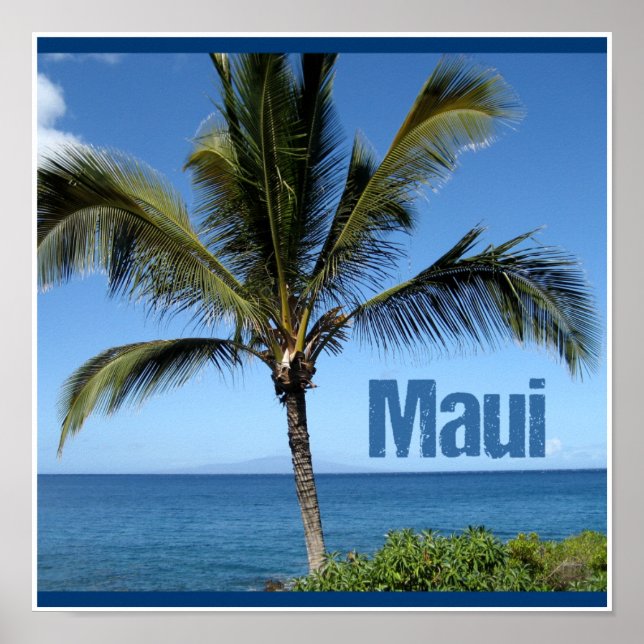 Póster Maui Hawaii (Frente)