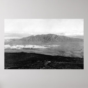 Póster Maui, Hawaii - Vista desde lo alto de Haleakala