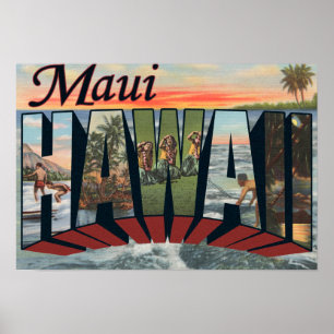 Póster Maui, HawaiiLarge Letter ScenesMaui, HI