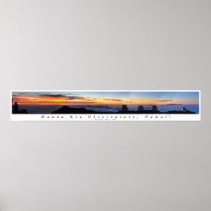 Póster Mauna Kea Sunset Panorama