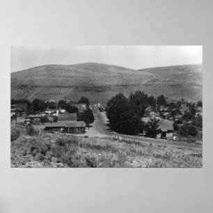 Póster Maupin, Oregon Town View Business Section