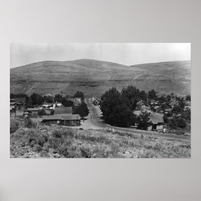 Póster Maupin, Oregon Town View Business Section (Frente)