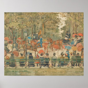 Póster Maurice Prendergast - Central Park, 1901