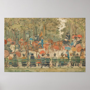 Póster Maurice Prendergast - Central Park, 1901