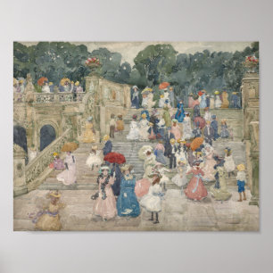 Póster Maurice Prendergast - The Terrace Bridge, Central
