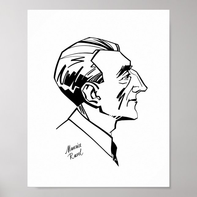 Póster Maurice Ravel (Frente)