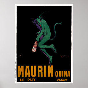 Póster Maurin Quina Green Devil by Cappiello