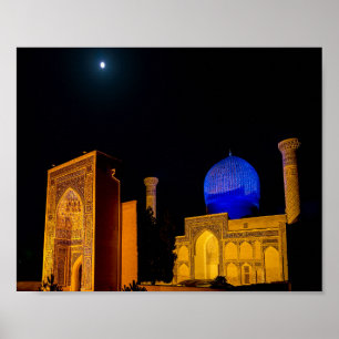 Póster Mausoleo de Amir Timur - Samarcanda, Uzbekistán