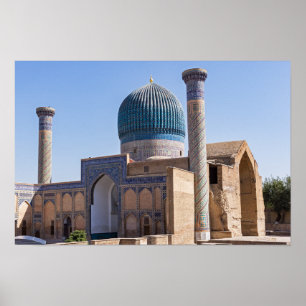 Póster Mausoleo de Amir Timur - Samarkand, Uzbekistán
