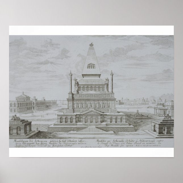 Póster Mausoleo de Halicarnassus, Bodrum, Turquía, de ' (Frente)
