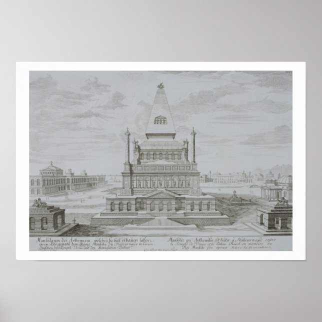 Póster Mausoleo de Halicarnassus, Bodrum, Turquía, de ' (Frente)