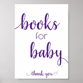 Póster Mauve Baby Shower | Polvorientos Rosas de libros r