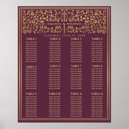 Póster Mauve Royal Medieval Sword Boda