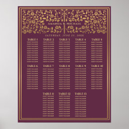 Póster Mauve Royal Medieval Sword Boda