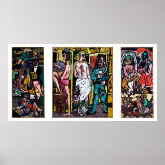 Póster Max Beckmann - Die Akrobaten